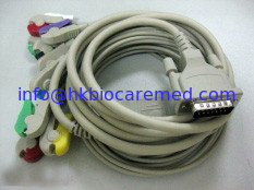 Китай Совместимое Schiller 10 водит кабель EKG с концом зажима/концом банана, IEC поставщик