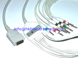 Китай Burdick 10 водит кабель EKG с концом банана, IEC, затмением 800, затмение 850, поставщик
