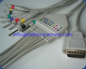 Китай Nihon Kohden 10 водит кабель EKG с типом концом гама/концом банана, IEC поставщик