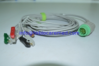 Китай Совместимый кабель руководства ECG Schiller 5 с концом зажима, AHA, штырем 12 для AT-1 поставщик