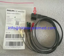 Китай Первоначальный кабель руководства ЭКГ Филипс 5 с щелчковым концом, АХА, 989803157491 поставщик