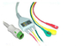 Совместимый кабель руководства ECG Mindray 3 с щелчковым концом, IEC поставщик
